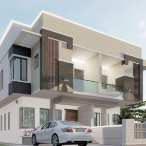 3 bedroom Twin Duplex on a half plot of land